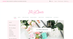 Desktop Screenshot of foxandclover.com